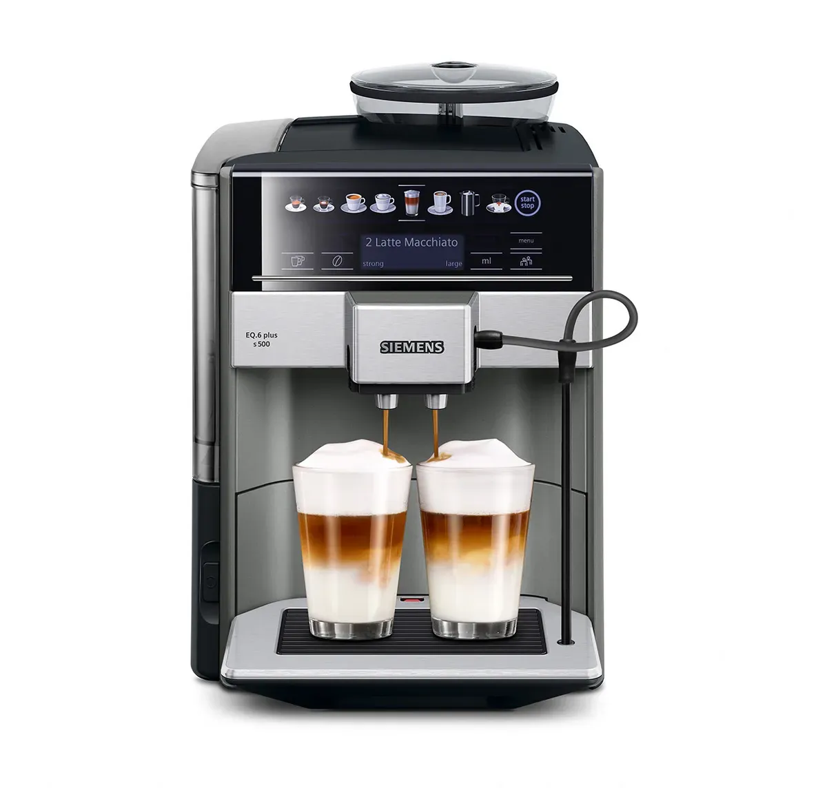 TE655203RW Tam Otomatik Kahve Makinesi EQ6 plus s500 Sabah grisi, Çıkarılabilir su tankı